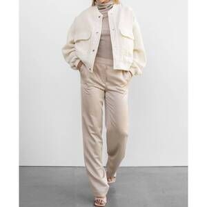 NEW WITHBLACK jessie bomber jacket in cloud